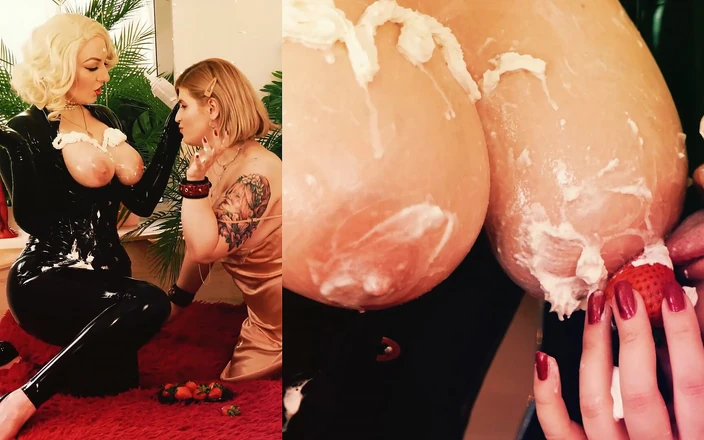 Arya Grander: Lesbian Romantic Fuck: Latex and Whipped Cream, Big Boobs and...