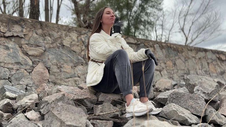 Hottie goddess: Elegante fuma gonfio provoca pov