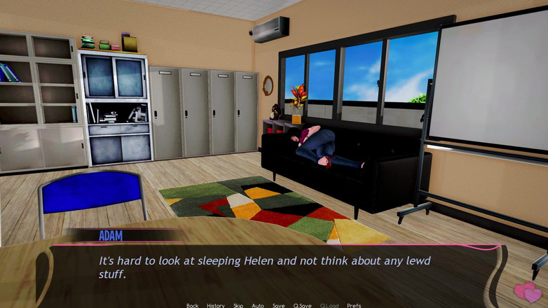 3D Cartoon Porn: Murmur 3 - Adam massageando os seios da professora Helen