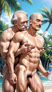 Viejo gay abuelo folló culo y corrida