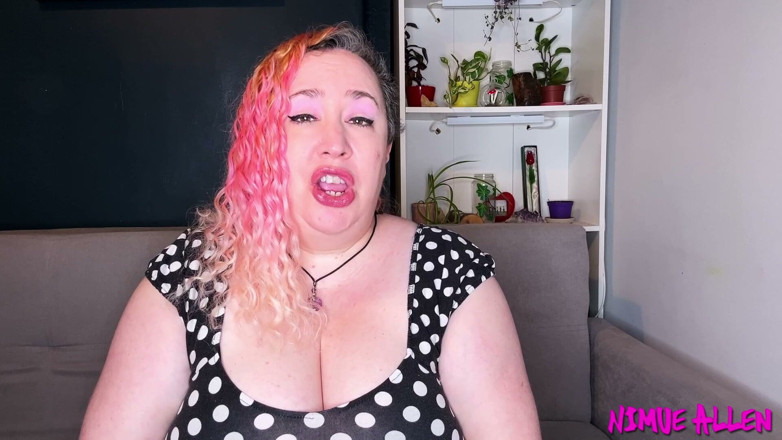 Nimue Allen: Melancap melalui seluar dalam renda merah jambu awak untuk saya