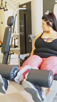 Bbw sofia rose mập bị nện trên quầy bếp!