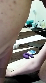 Hey Enjoy This Cock Sucking of My Wife in Her Knees