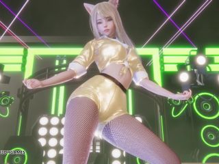 3D-Hentai Games: [MMD] T-ARA - Suikervrije Ahri Seraphine Akali sexy hete striptease League...