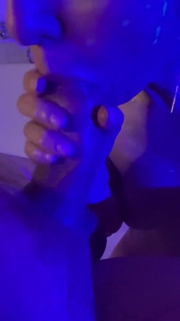 Oiled Wife Squirt on Big Dick, Her Lover Shoot a Video Report of How She Sucks a Big Dick, Then Sits on It and Sqirt