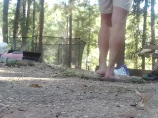 Some Silver Color Upon My Toes. if I Have That I Don't Need Clothes. a Video of Feet so Sweet, Some Shaved Legs and My Erectmeat