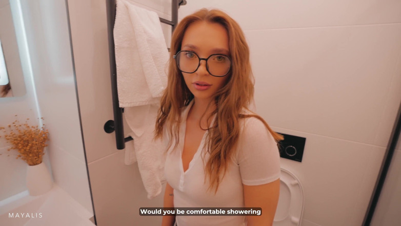 Lily Cute: Juicy Apartment Manager Fixes My Pipe Hands-on Inspection!