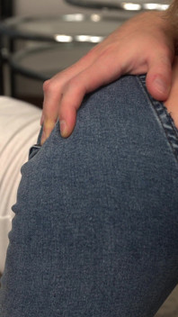 My Stepsister's Ripped Jeans Are Practically Begging Me to Shove My Huge Cock Into Her Tight Pussy. POV.