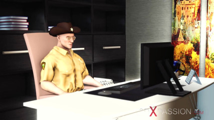 3dxpassion: Hardcore sex ve sklepě! Šerif si hraje s náctiletou blondýnou