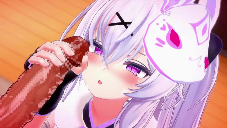 Smixix: Ninja Girl Handjob Facial Cumshot Huge Breasts Mmd 3D Purple Eyes...