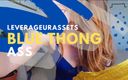 Leverage UR assets: Blue Thong zrzka Ass Tease - 80
