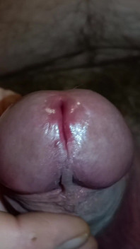 Big Cock Masturbation, Naked Edging, Close up Creamy Cum on Black Panties - Rockardglans