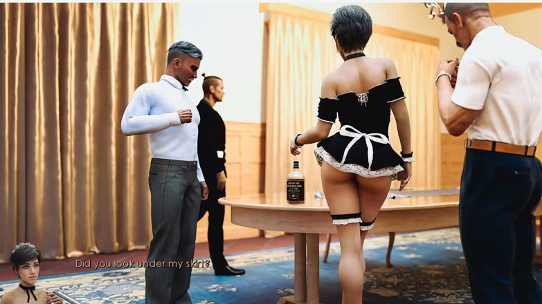 XXX Games Bunk: Special Request - Roleplay - Gameplay - Maid Tricks to Expose Her Pussy