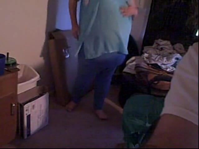 BBW nurse Vicki adventures with friends: BBW redhead dancing cam show in blue outfit
