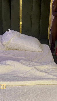He Watch His Wife on Bed Masturbating While He Play with His Dick