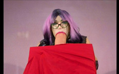Sissy Stacy Stretch Here Mouth by Sucking Chubby Cock