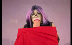 sillystacy: Sissy Stacy Stretch Here Mouth by Sucking Chubby Cock