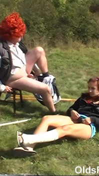 Olds Fuck Dolls - 18yo Girl Kitty Salieri Fucked Hard by Old Lecher Tim Wetman in a Park in the City