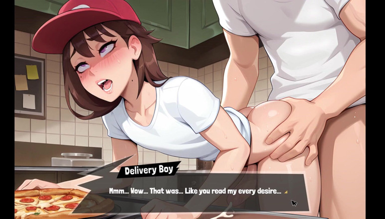 Cum in Futa: Femboy Futa House Game Hentai Futanari Ep.19 पिज्जा डिलीवरी वाला आदमी अपने विशेष सॉस के लिए अपने सह का उपयोग करता है!