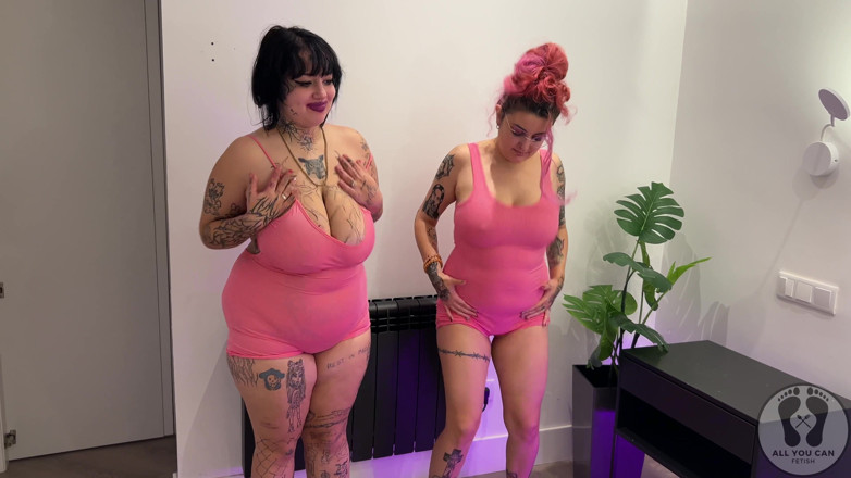 All You Can Fetish: Bouncing Huge Boobs Jumping Tits Ass Shaking Belly Fetish