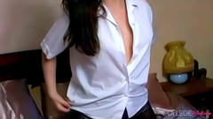 College Uniform: Focení 1 s Carlou Brown