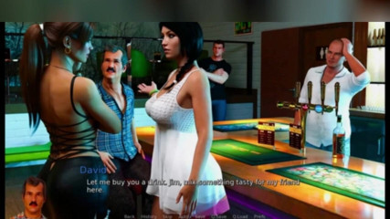 3DXXXTEEN2 Cartoon: Anna di bar. Seks kartun porno 3D