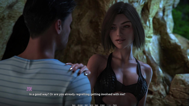 3D Cartoon Porn: Plaja Dominos 7 Labă a lui Zoe, slurp și țâțe Spermă pe față