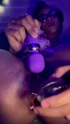 Hineydipp73: Double pénétration dans ma chatte et mon trou du cul