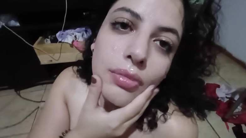 Eddie Queens: Passionerad strip &amp;ride slutar i ansikts- &amp;titjob del 2