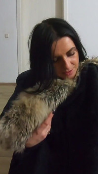 Ejaculare pe jachetele mele down purtând cizme lungi 212