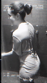 Big Ass Blonde Showing off Under the Shower in My T-shirt