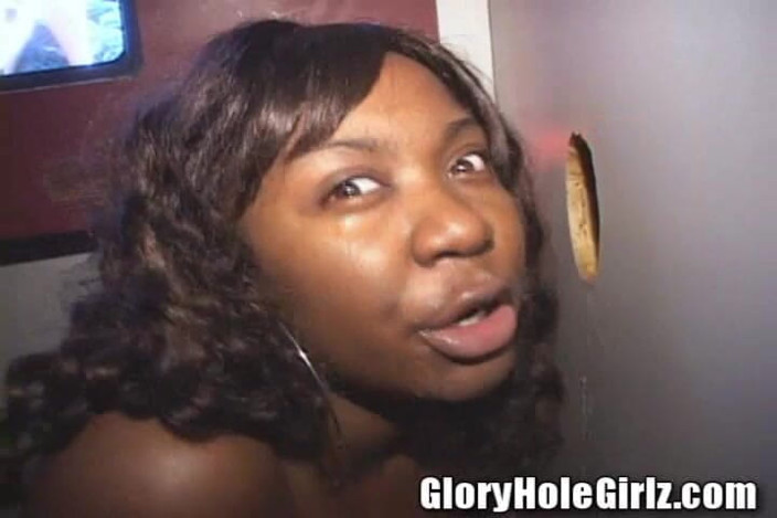 Glory Hole Girlz: Nice Boobs Braces Black Bitch Sucks Cocks Sperm Splattered Glory...