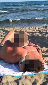 Caught by a Girl During Beach Sex