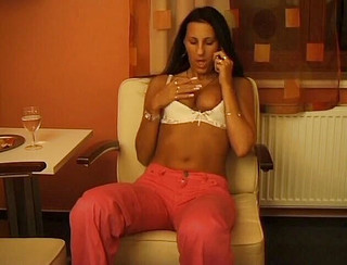 Flash Model Amateurs: Babe on phone getting hot and spreading her legs