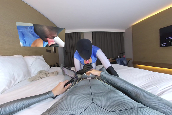 Nylon Xtreme VR: 180 VR Nora Fox Cocoon Encasement Nylon Sex