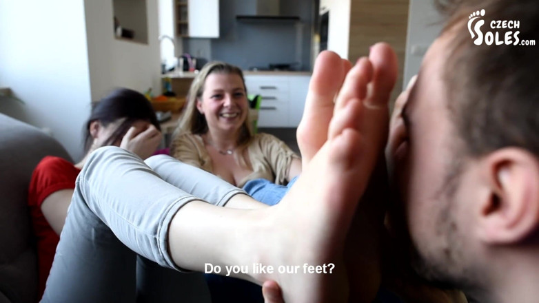 Czech Soles - foot fetish content: Sexy foot teasing by two friends