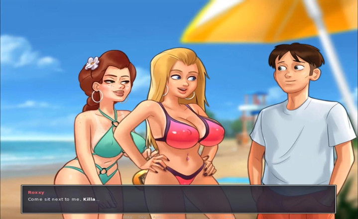 Hentai World: Summertime Saga Girlfriends Watch How Fuck Main Bitch - College Orgy