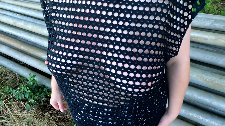 Bouncy Tits Action: Прямо рядом с Кукурузным полем, ее отдолбили сиськи