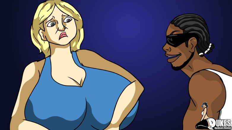 Dukes Hardcore Honeys: A big booty MILF gets gagged and fucked