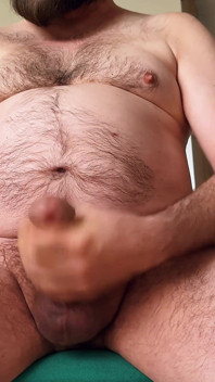 Stepdaddy Bear Masturbating Big Hairy Cock