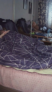 I Shared a Bed with My Girlfriend and Fucked Her in Her Mouth and Pussy Doggy Style