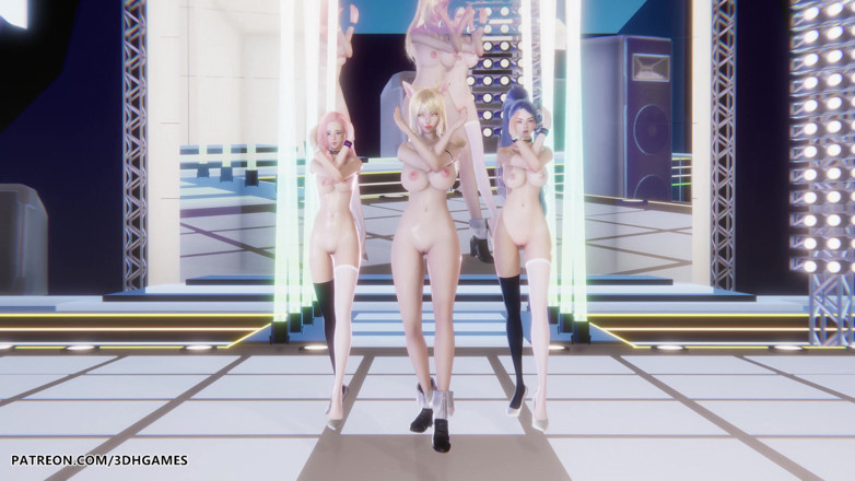 3D-Hentai Games: Red Velvet – Russisches Roulette Ahri Evelynn Akali Sexy Striptease League...