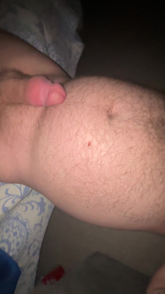 Bigwhitecock: Cumming All Over My Face and Body