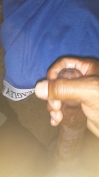 Jerking That Block Cock