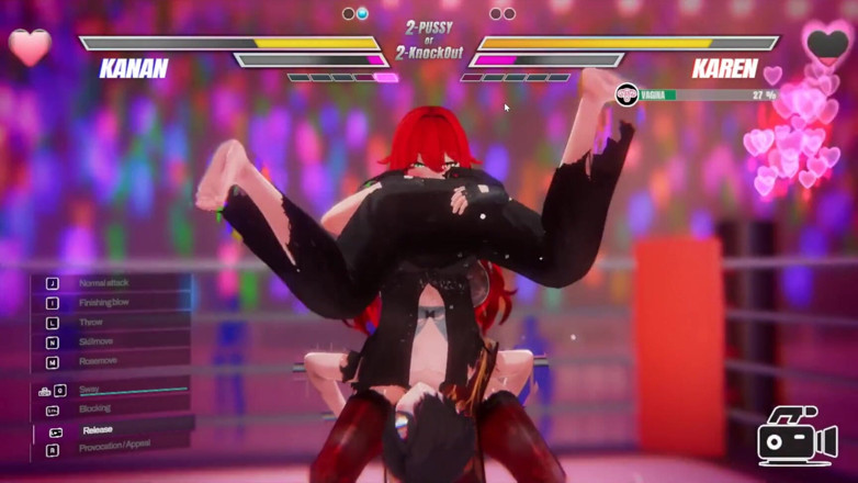 Cumming Gaming: Lesbian Battle BDSM Hentai Game Ep.2 Lesbian Tomboy Defeated Had...