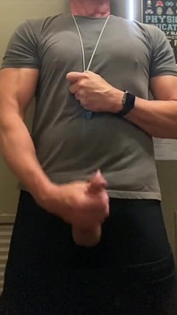 Jockdad87 Unloads His Cum in the Equipment Closet Agaion