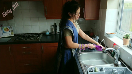 POV_Indian: Young Indian girl in saree gets used and fingered by...