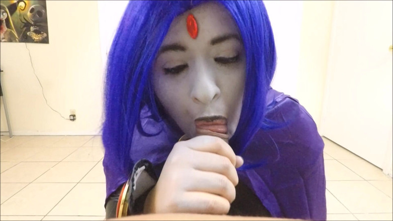 VickyVixen: Raven menghisap zakar berair