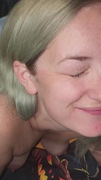 Beautiful Amateur MILF in Underwear Sucks Cock for a Facial