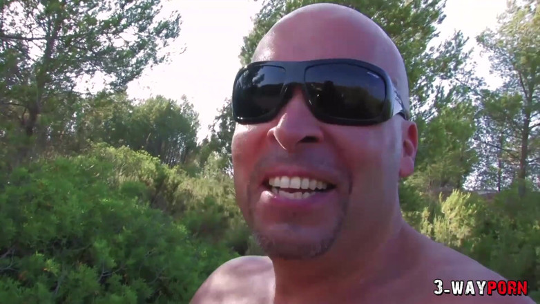 3-Wayporn: Porno à trois - une latina en plein air, 3 d'autres avec sodomie